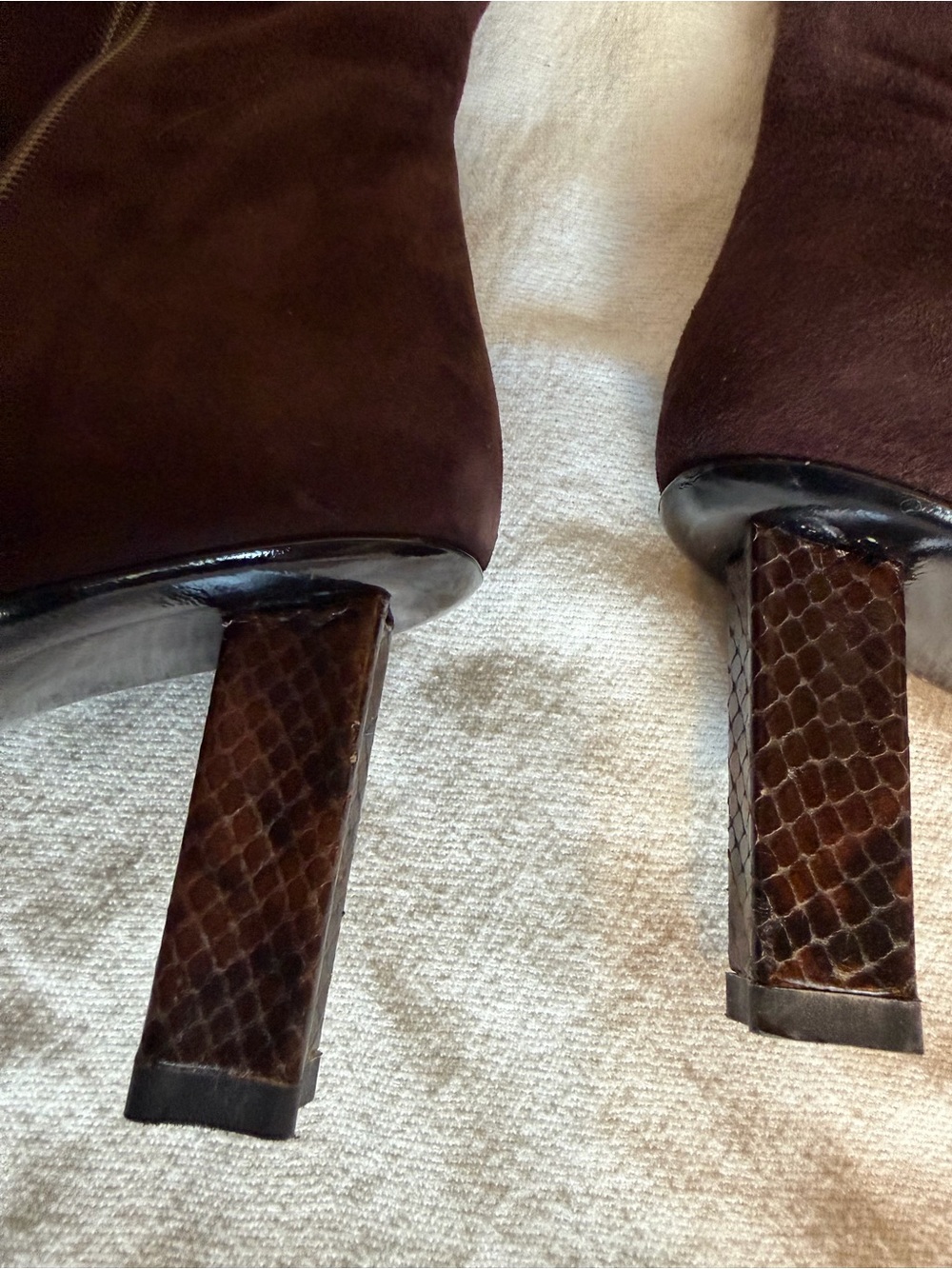 STAUD Dark Brown Suede Benny Boots - Picture 4 of 13